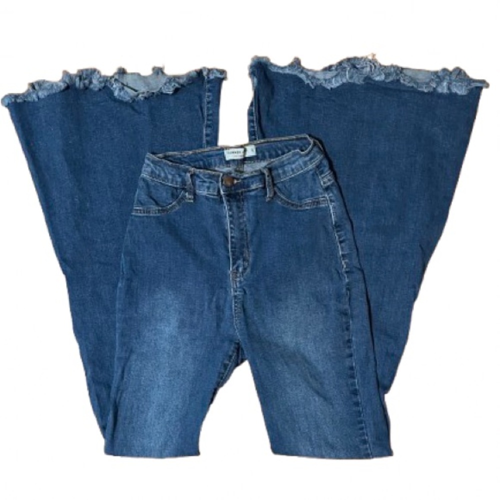 Hammer Jeans Blue Denim Flare Wide Leg Jeans Size 5